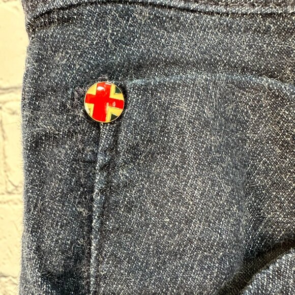 Hudson Women's Mid-Rise 5 Pocket Collin Flap Skinny Jean, Size 31, Dark Indigo - Picture 5 of 11